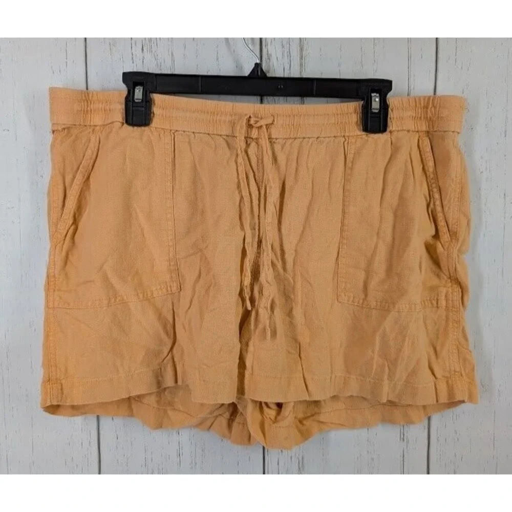J Crew Size XL Sunshine Yellow Casual‎ Paperbag Summer Spring Boho Shorts